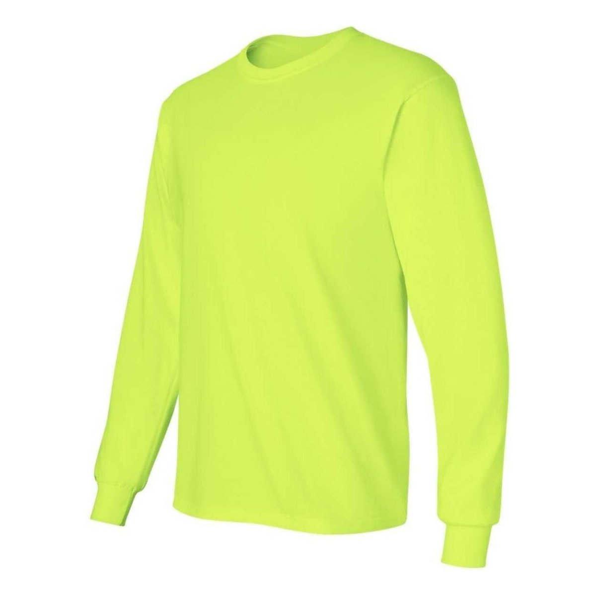 Mens Ultra Cotton 100% Cotton Long Sleeve T-Shirt Military Green Small Long Sleeve T-Shirts