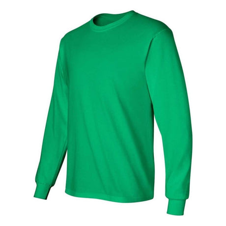 Mens Ultra Cotton 100% Cotton Long Sleeve T-Shirt Safety Orange Small Long Sleeve T-Shirts