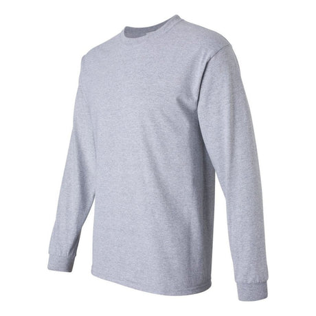 Mens Ultra Cotton 100% Cotton Long Sleeve T-Shirt Sport Grey Small Long Sleeve T-Shirts