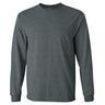 Mens Ultra Cotton 50/50 Cotton Poly Long Sleeve T-Shirt - Dark Heather Grey Dark Heather Grey Small Long Sleeve T-Shirts