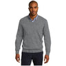 Men's V - Neck Sweater Medium Heather Grey X - Small