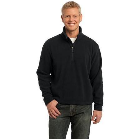 Mens Value Fleece 1/4 - Zip Pullover XS Black
