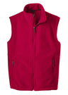 Mens Value Fleece Vest X - Small True Red Fleece Vests