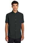 Mercer+Mettle ® Short Sleeve UV Capital Tech Shirt MM2006 - Mercer+Mettle MM2006 Deep Black Triangle Print XS Woven Shirts