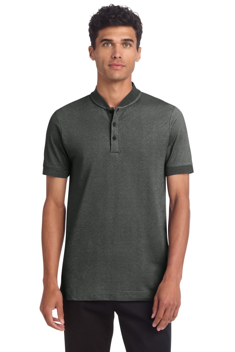 Mercer+Mettle ® Stretch Pique Henley MM1008 - Mercer+Mettle MM1008 Anchor Grey Heather XS Polos/Knits