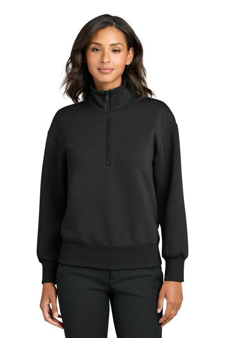 Mercer+Mettle ® Women's Soft Spacer 1/4 - Zip MM3101 - Mercer+Mettle MM3101 Deep Black XS Sweatshirts/Fleece