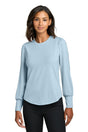 Mercer+Mettle ® Women's Stretch Jersey Long Sleeve Blouson Top MM1019 - Mercer+Mettle MM1019 Celestial Blue XS Polos/Knits