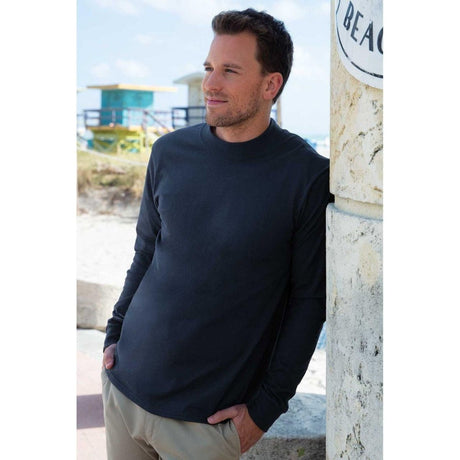 Mock Turtleneck Small Athletic Heather