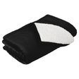 Mountain Lodge Sherpa Blanket Black