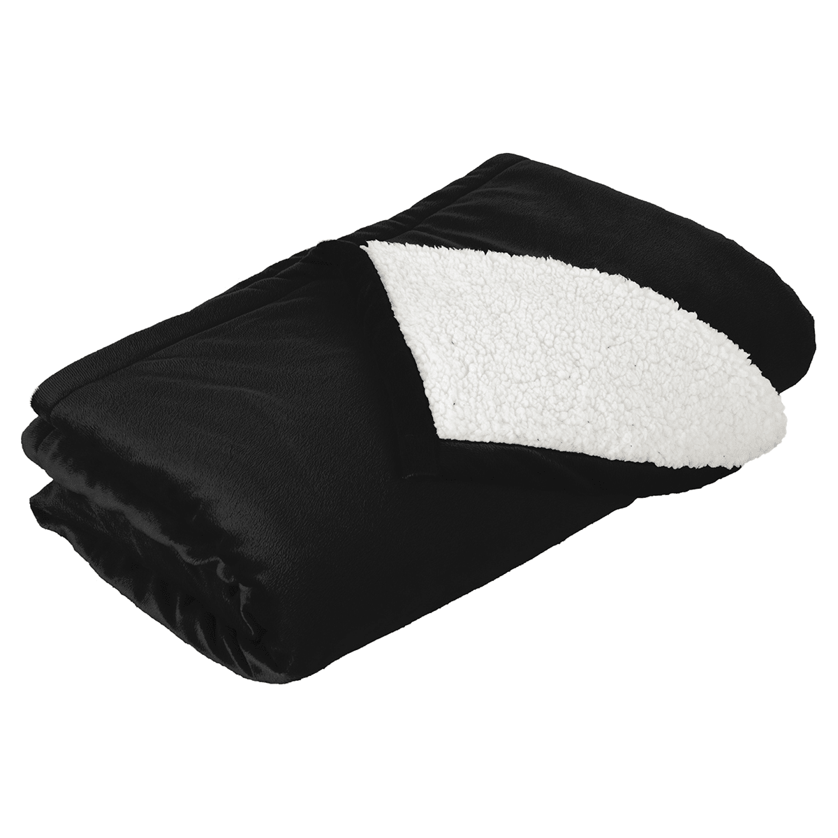 Mountain Lodge Sherpa Blanket Black
