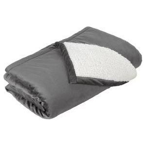 Mountain Lodge Sherpa Blanket Hearth Grey