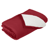 Mountain Lodge Sherpa Blanket Red