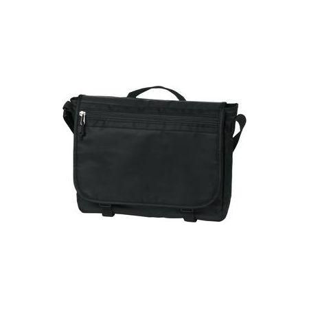 Nailhead Messenger Nearly Black Messenger Bags