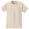 Joe's USA Mens Pocket Tee's 6.1-ounce, 100% Cotton T-Shirts - Natural T-Shirts Joe's USA Natural Small