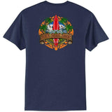 Joe's Surf Shop Longboard Design 50/50 Cotton Poly T-Shirts in Regular, Big and Tall Joe's USA