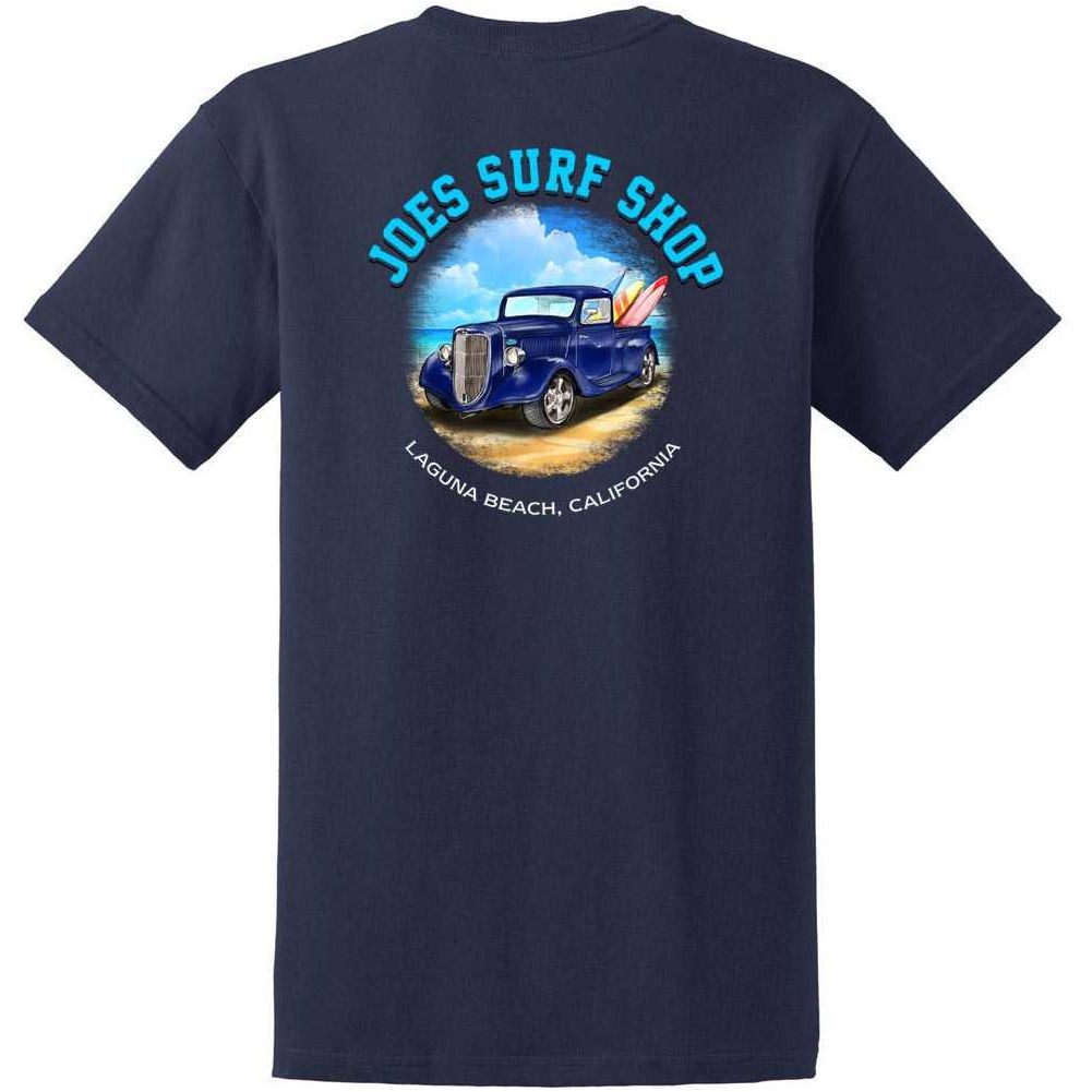 Joe's Surf Truck Design Heavyweight Cotton T-Shirts in Regular, Big and Tall Joe's USA T-Shirts