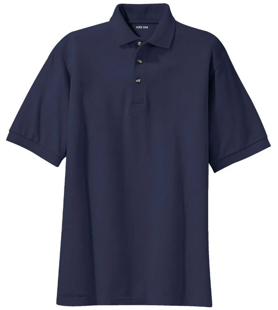 Joe's USA Men's Tall 100% Cotton Polo Shirts Joe's USA Navy Large Tall