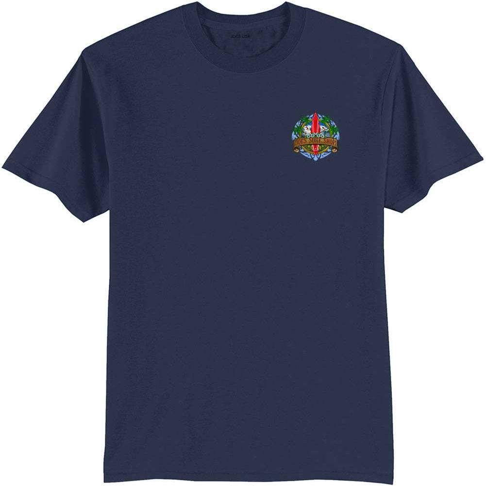 Joe's Surf Shop Longboard Design 50/50 Cotton Poly T-Shirts in Regular, Big and Tall Joe's USA Men's Shirts