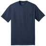 Mens Tall 50/50 Cotton/Poly T-Shirt with Pocket Tall Joe's USA Navy Large Tall