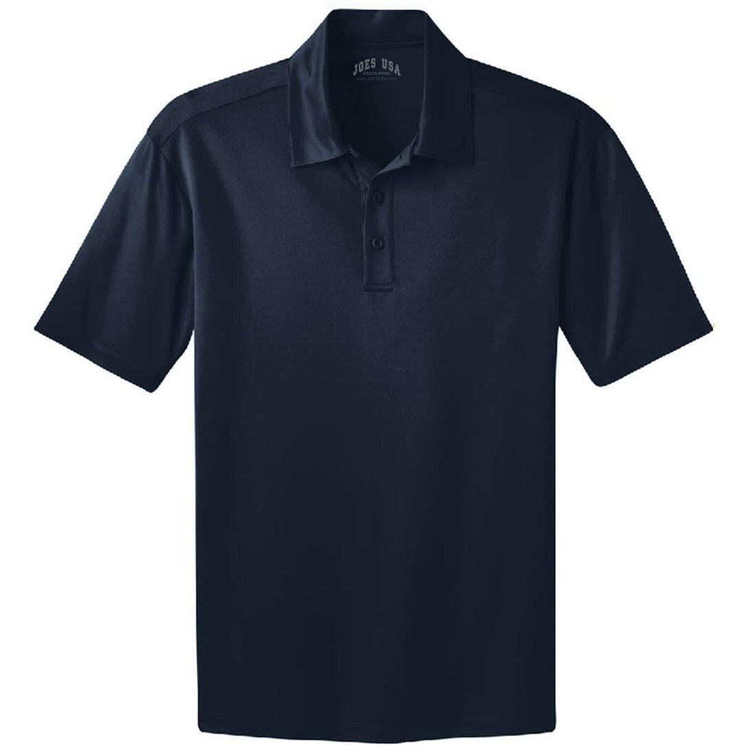 Joe's USA Men's Silk Touch Performance Polo XS- 6XL Polos/Knits Joe's USA Navy