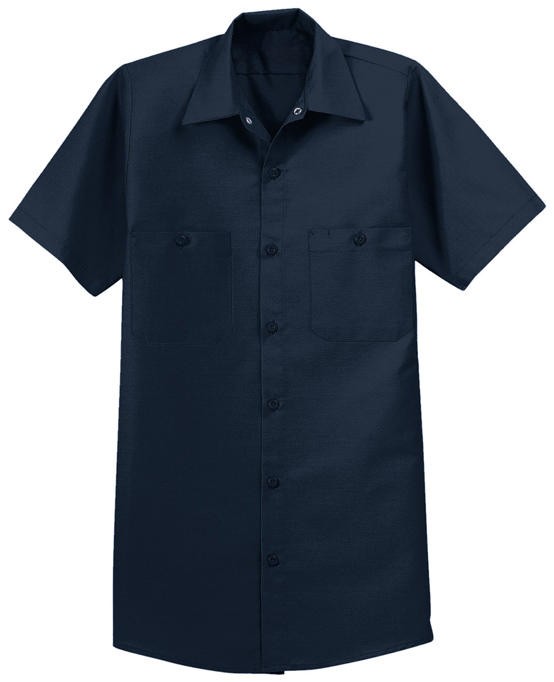 Men's Long Size, Short Sleeve Industrial Work Shirt