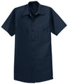 Men's Long Size, Short Sleeve Industrial Work Shirt