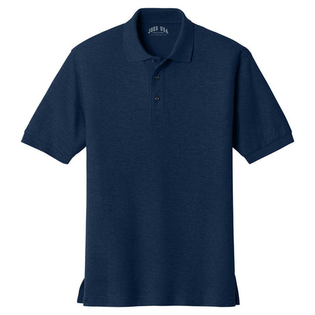 Mens Classic Silk Touch Polo Shirts in 36 Colors and Sizes: XS-6XL-Navy Polos/Knits Joe's USA Navy X-Small