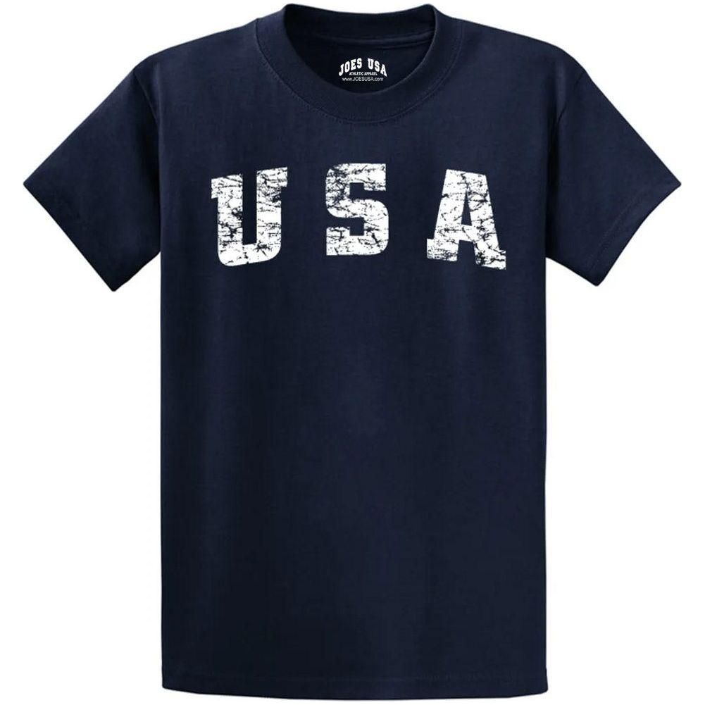 Joe's USA Vintage USA Logo Tee - Navy Joe's USA Navy Small