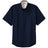 Joe's USA Tall Short Sleeve Easy Care Shirt Joe's USA Large Tall Navy / Light Stone
