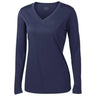 Ladies Long Sleeve Moisture Wicking Athletic Shirts in Sizes XS-4XL-Navy Joe's USA Navy XS