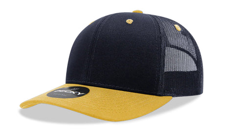 Decky 6 Panel Mid Profile Structured Cotton Blend Trucker | Decky 6021