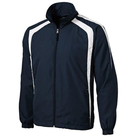 Joe's USA Men's Colorblock Raglan Jacket DRI-EQUIP X-Small True Navy/White