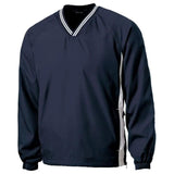 Joe's USA Men's Athletic V-Neck Raglan Wind Shirts in Regular & Big Sizes - XS-6XL Joe's USA Navy / White XS