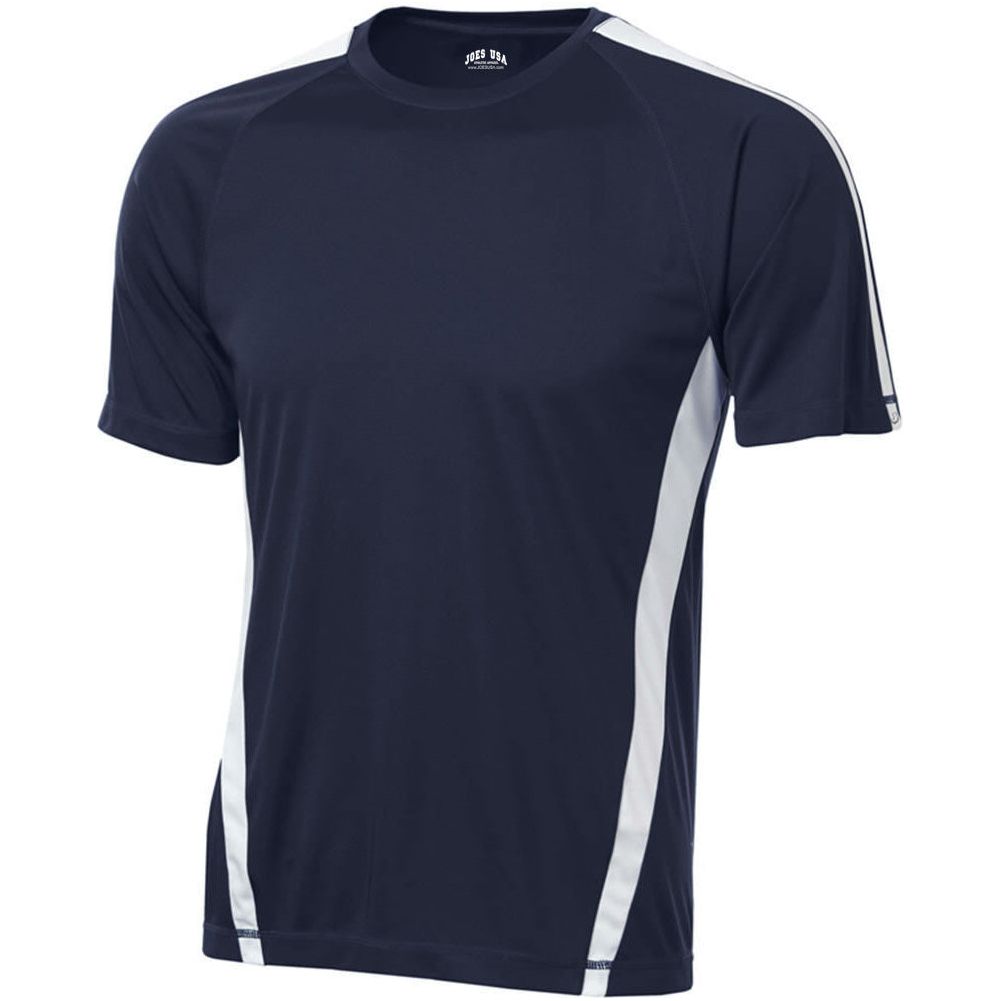 Dri-Equip Colorblock Moisture Wicking Shirt DRI-EQUIP X-Small Navy/White