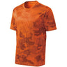Joe's USA Men's Camo Hex Workout Tee DRI-EQUIP Neon Orange XS