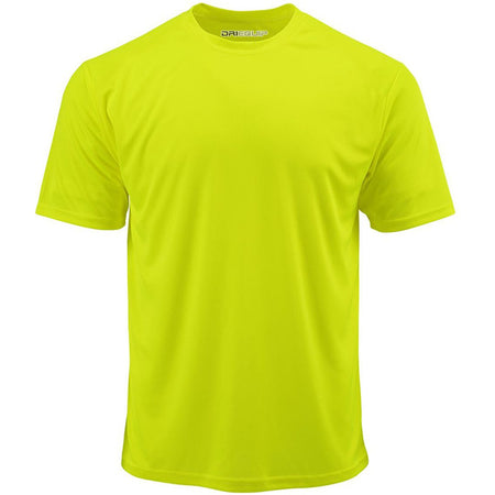 DRIEQUIP Men's Athletic All Sport Training Tee Shirts Activewear DRI-EQUIP Neon Yellow