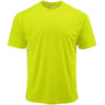 DRIEQUIP Men's Athletic All Sport Training Tee Shirts-NeonYellow Activewear DRI-EQUIP Neon Yellow X-Small