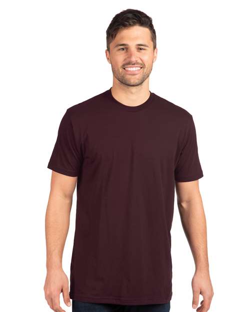 Next Level Cotton T-Shirt - Next Level 3600 Oxblood XS Short Sleeve T-Shirts
