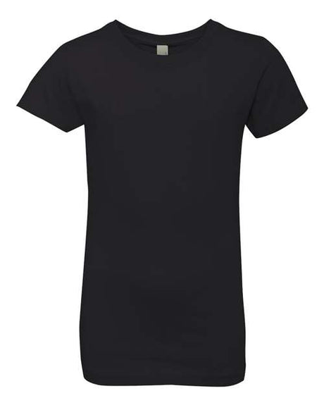 Next Level Girls’ Cotton Princess T-Shirt - Next Level 3710 Black XS Short Sleeve T-Shirts