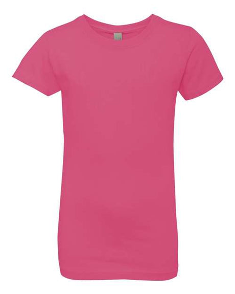 Next Level Girls’ Cotton Princess T-Shirt - Next Level 3710 Hot Pink XS Short Sleeve T-Shirts
