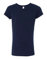 Next Level Girls’ Cotton Princess T-Shirt - Next Level 3710 Midnight Navy XS Short Sleeve T-Shirts