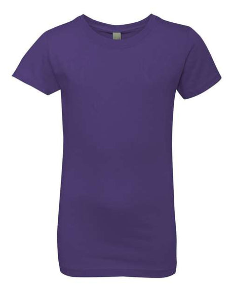 Next Level Girls’ Cotton Princess T-Shirt - Next Level 3710 Purple Rush XS Short Sleeve T-Shirts