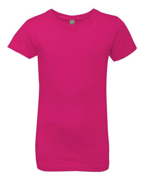 Next Level Girls’ Cotton Princess T-Shirt - Next Level 3710 Raspberry XS Short Sleeve T-Shirts