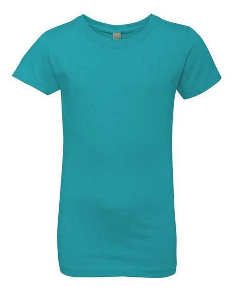 Next Level Girls’ Cotton Princess T-Shirt - Next Level 3710 Tahiti Blue XS Short Sleeve T-Shirts