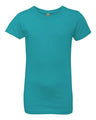 Next Level Girls’ Cotton Princess T-Shirt - Next Level 3710 Tahiti Blue XS Short Sleeve T-Shirts