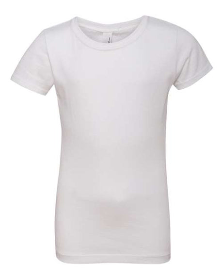 Next Level Girls’ Cotton Princess T-Shirt - Next Level 3710 White XS Short Sleeve T-Shirts