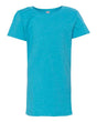 Next Level Girls’ CVC Princess T-Shirt - Next Level 3712 Bondi Blue XS Short Sleeve T-Shirts