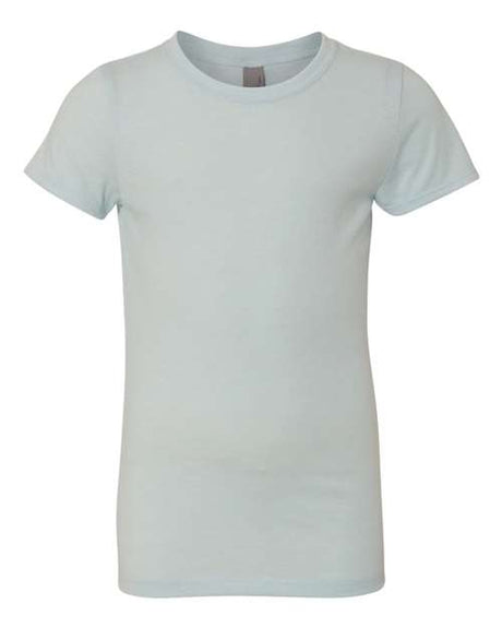 Next Level Girls’ CVC Princess T-Shirt - Next Level 3712 Ice Blue XS Short Sleeve T-Shirts