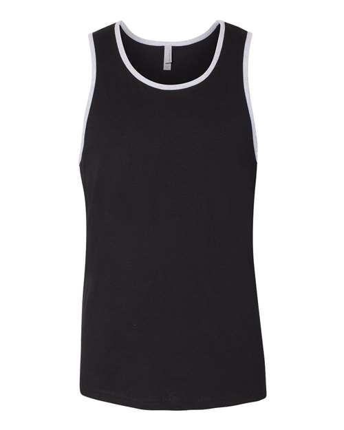 Next Level Men's Cotton Muscle Tank - Next Level 3633 Black/ Heather Grey XS