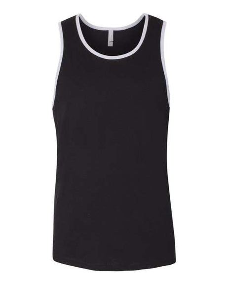 Next Level Men's Cotton Muscle Tank - Next Level 3633 Black/ Heather Grey XS